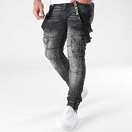 MTX - Pantaloni Cargo Slim Jeans neri