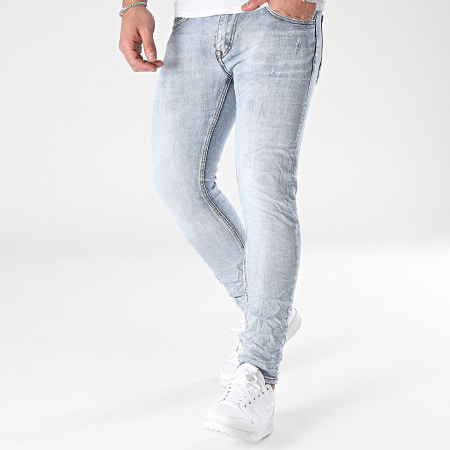 MTX - Jeans skinny con lavaggio blu