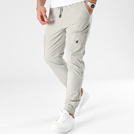 MTX - Pantalones cargo gris claro