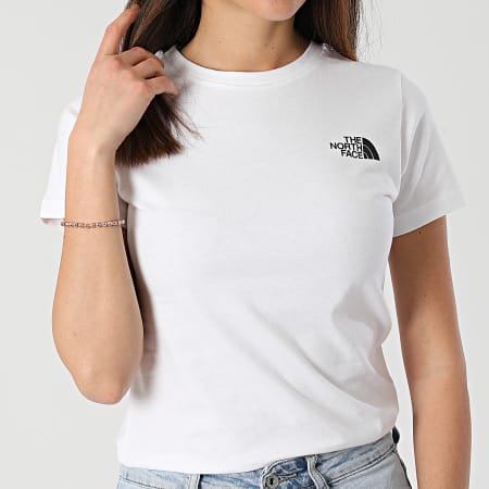 The North Face - Camiseta mujer Redbox A87NM Blanca
