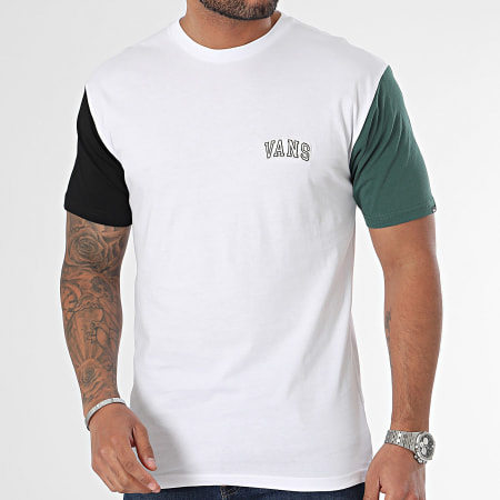 Vans - Tee Shirt Colorblock Varsity 007V8 Blanc