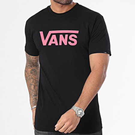 Vans - Tee Shirt Classic Noir Rouge