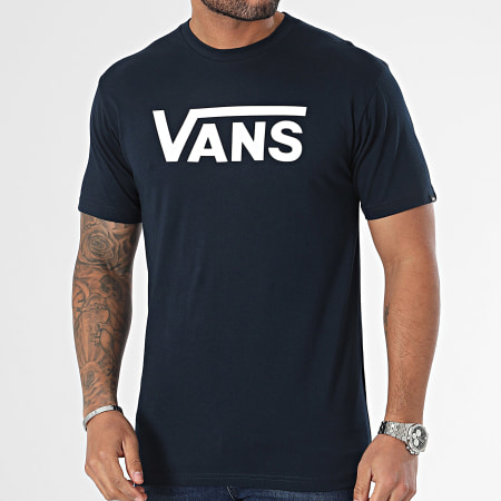 Vans - Camiseta Classic 00GGG Azul Marino Blanca