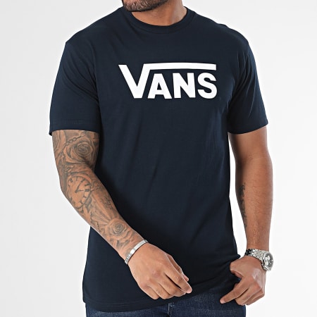 Vans - Tee Shirt Classic 00GGG Bleu Marine Blanc