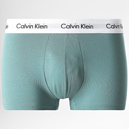 Calvin Klein - Set di 3 boxer U2664G Verde Khaki Grigio Azzurro