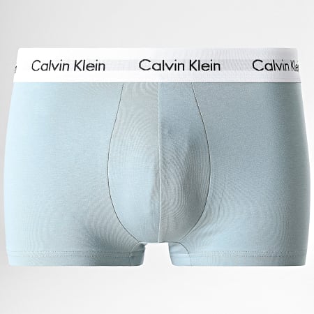 Calvin Klein - Lot De 3 Boxers U2664G Vert Kaki Gris Bleu Clair