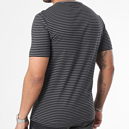 Calvin Klein - Tee Shirt A Rayures Stripe 2520 Gris Noir
