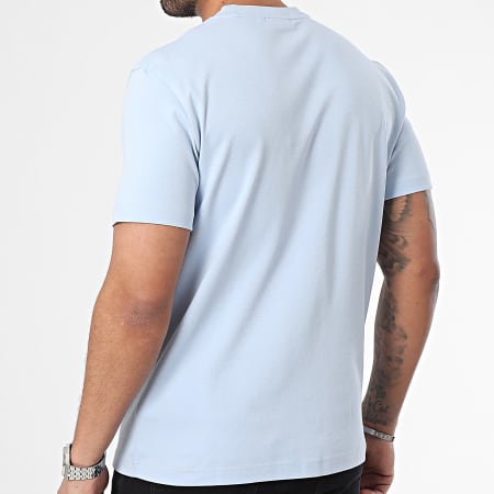 Calvin Klein - Tee Shirt Micro Logo Interlock 9894 Bleu Clair