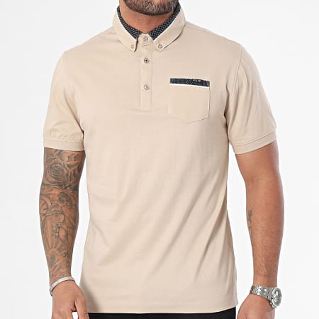 Deeluxe - Polo Manches Courtes Fast Beige