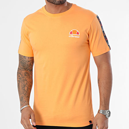Ellesse - Topozero SLF20412 Maglietta a righe arancione