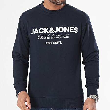 Sweat Homme Jack and jones JPRBLUNATHAN SWEAT CREWNECK Bleu Sport 2000