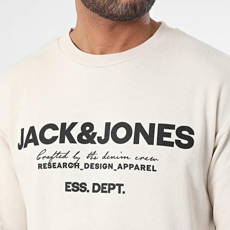 Jack And Jones - Sudadera de cuello redondo Gale Beige