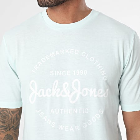 Jack And Jones - Tee Shirt Forest Bleu Ciel