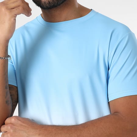 LBO - Tee Shirt Dégradé 0170 Bleu Clair Blanc
