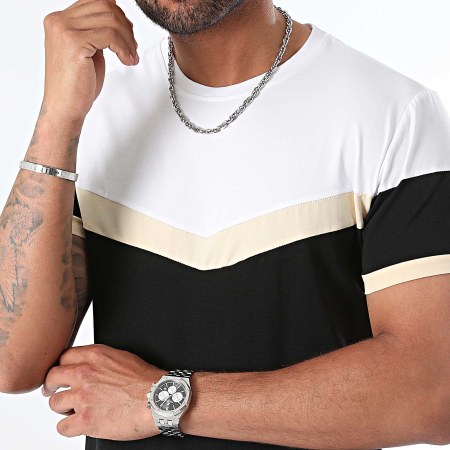 LBO - T-shirt 0185 Beige En Zwart