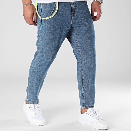 MTX - Jeans allentati in denim blu