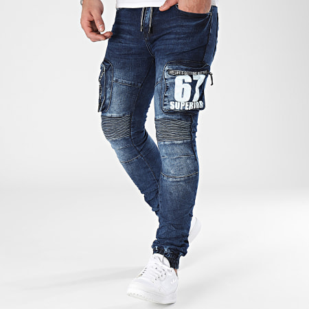 MTX - Jogger Pant Slim Jeans Azul