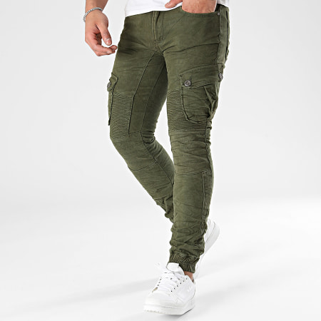 MTX - Jeans slim verde cachi