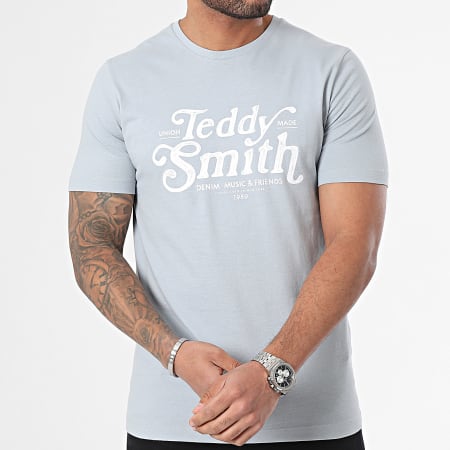 Teddy Smith - Maglietta 11016809D Blu chiaro