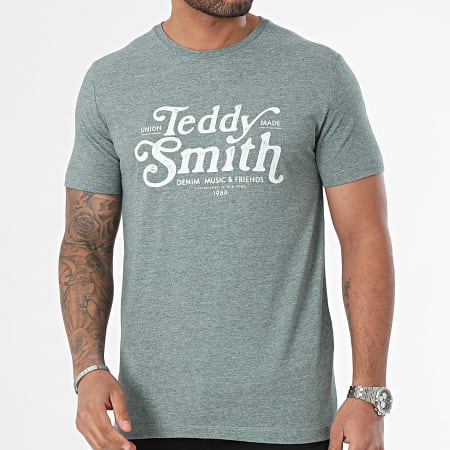 Teddy Smith - Maglietta 11016809D Verde screziato