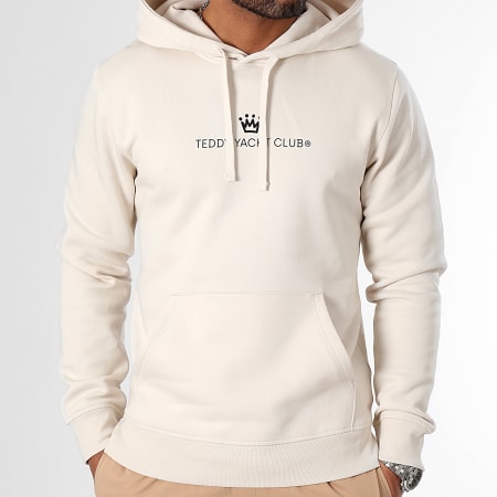 Teddy Yacht Club - Sudadera con capucha Half Street Couture Beige