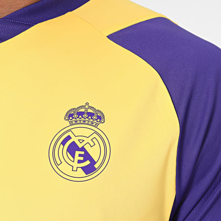 Adidas Performance - Real IQ0547 Camiseta de Fútbol Amarillo Violeta