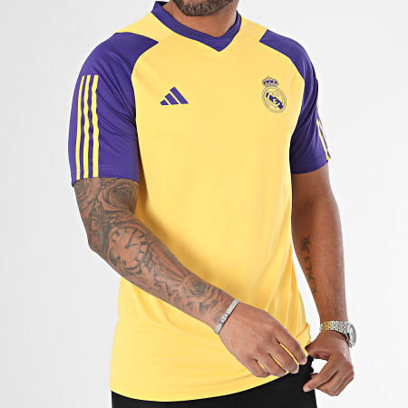 Adidas Performance - Real IQ0547 Camiseta de Fútbol Amarillo Violeta