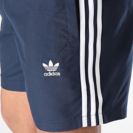 Adidas Originals - Short De Bain A Bandes Originals 3 Stripes IT8656 Bleu Marine