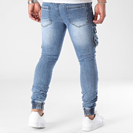 MTX - Pantaloni Jogger Slim Jeans Blu Denim