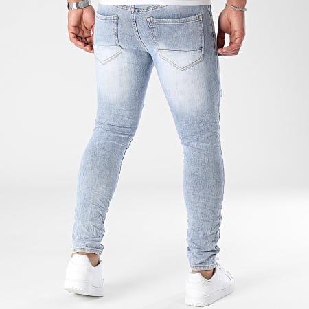 MTX - Jeans slim con lavaggio blu