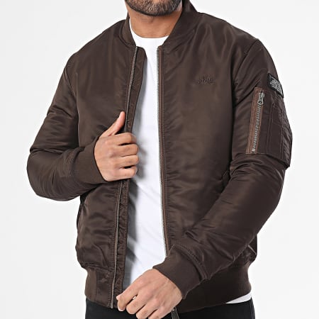 Schott NYC - Giacca bomber Airforcers marrone