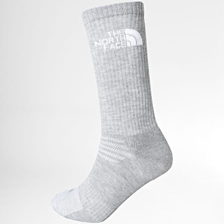 The North Face - Confezione da 3 paia di calzini Multi Sport Cush A882H nero bianco grigio erica