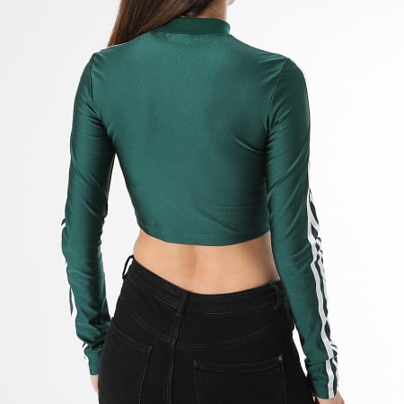 Adidas Originals - Tee Shirt Manches Longues Crop Femme IR8136 Vert