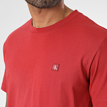 Calvin Klein - Camiseta Cuello Redondo 5268 Rojo Burdeos