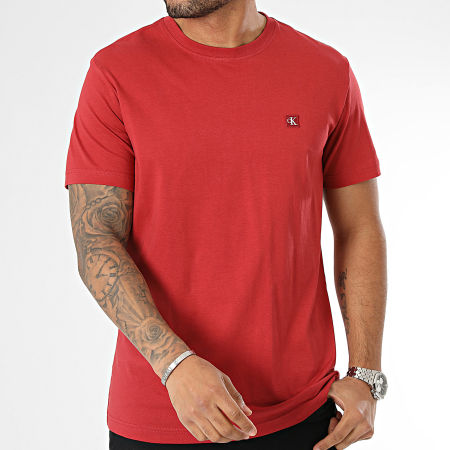 Calvin Klein - Camiseta Cuello Redondo 5268 Rojo Burdeos