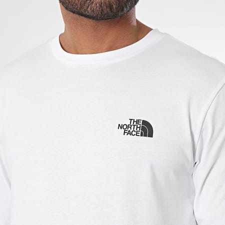 The North Face - Tee Shirt Manica lunga Semplice Cupola A87QN Bianco