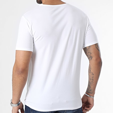 Tommy Hilfiger - Lote de 3 camisetas con cuello en V Premium Essentials 3137 Blanco