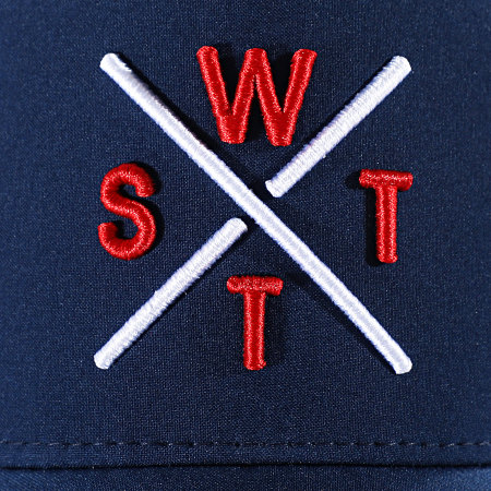 Watts - Cappello Trucker Tribe blu navy rosso bianco