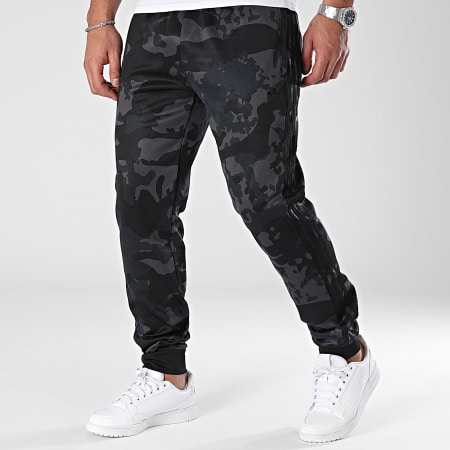 Adidas Originals - SSTR IS0243 Pantaloni da jogging a strisce mimetiche grigio carbone nero