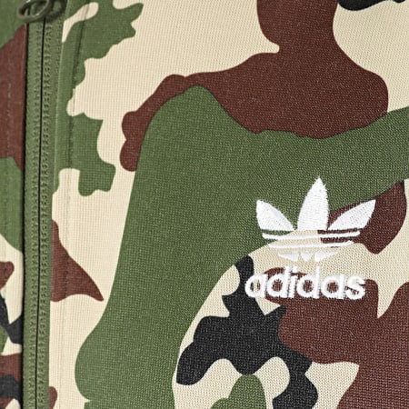 Adidas Originals - Camo Stripe Rits Jas IS0252 Khaki Groen Camouflage