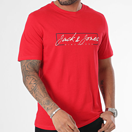 Jack And Jones - Tee Shirt Zuri Rouge