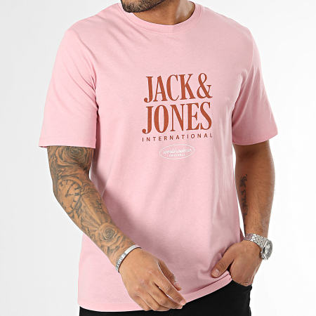 Jack And Jones - Camiseta rosa Lucca