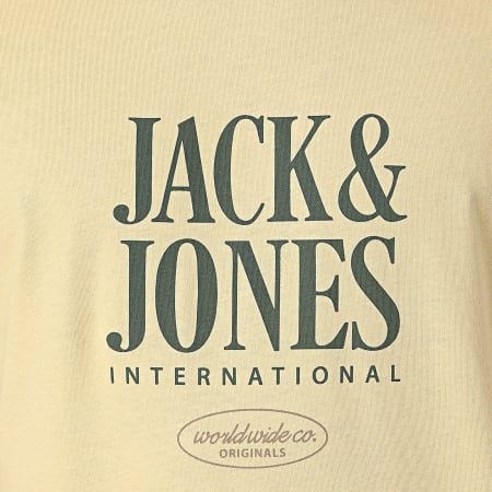 Jack And Jones - Lucca Tee Shirt Giallo chiaro