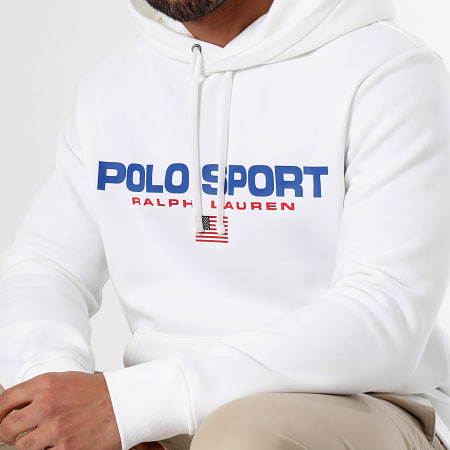 Polo Sport Ralph Lauren - Felpa con cappuccio Logo Sport Bianco