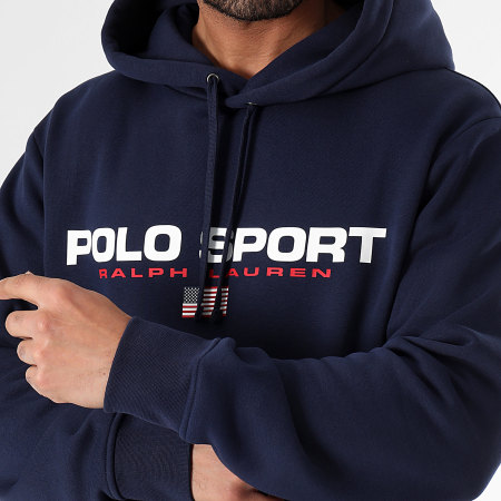 Polo Sport Ralph Lauren - Felpa con cappuccio Sport Logo Blu Navy