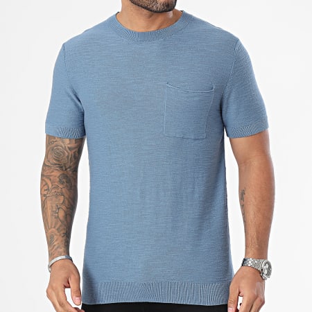 Produkt - Sebastian Camiseta de bolsillo azul
