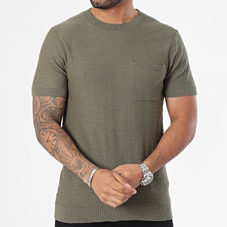 Produkt - Camiseta de bolsillo Sebastian caqui verde