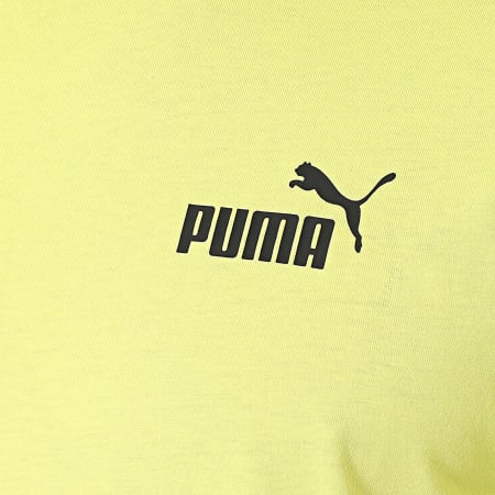 Puma - Camiseta Essential Cuello Redondo Logo Pequeño 586669 Amarillo