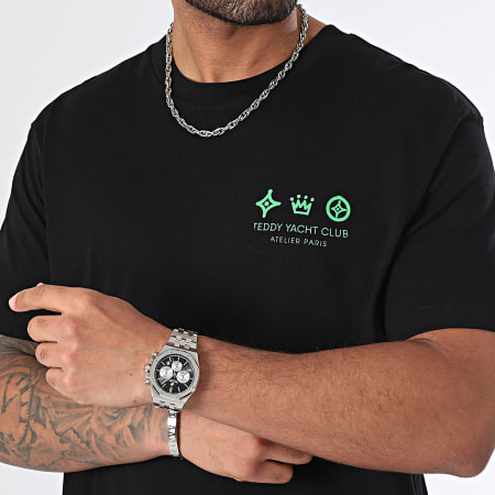 Teddy Yacht Club - Oversize Camiseta Large Atelier De Couture Negro Verde