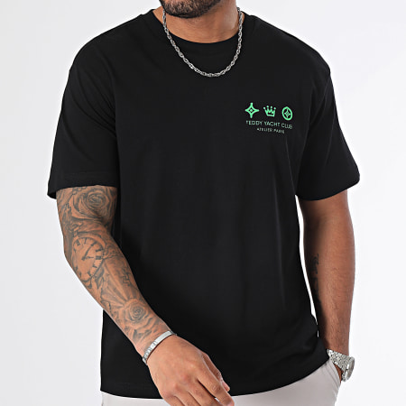 Teddy Yacht Club - Oversize Camiseta Large Atelier De Couture Negro Verde